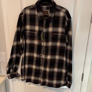 Orvis Black, brown and cream Checkered Shirt